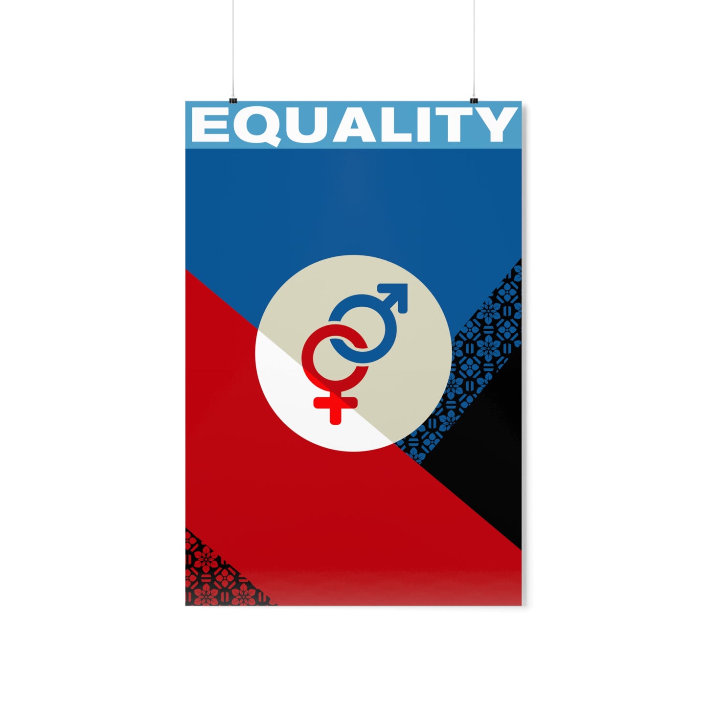 Equality Poster: Promoting unity, fairness, and equal rights in a visually striking design. So Right They're Wrong.